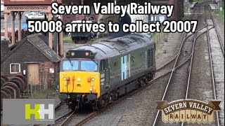 Severn Valley Railway | Hanson & Hall 50008 arrives at SVR to collect 20007! | Inc. 4930 & 20142..!