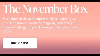 Allure Beauty Box November 2023 Spoilers *FINALLY* What do you think