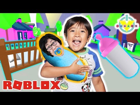 Ryan Adopted His Daddy In Roblox Let S Play Adopt Me Youtube