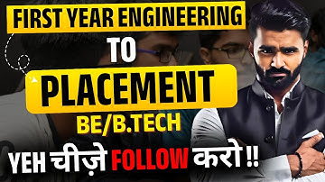 First Year Engineering Students Must Watch !! | Complete Roadmap to Placement | Pradeep Giri Sir