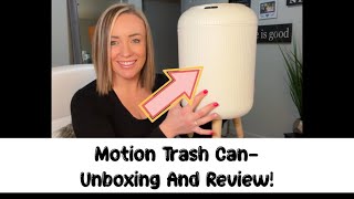 Motion Sensor Trash Can with Lid! Unboxing and Review!