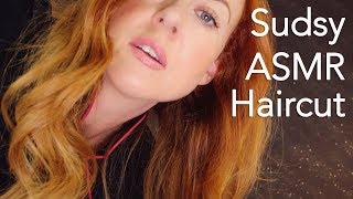 Super Sudsy Relaxing ASMR Haircut ✂ Sleep Spa, Wash, Massage