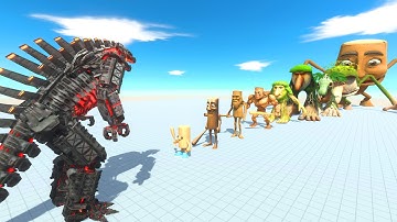 10 Wooden Brainrot Monsters Challenge – Can Any Kaiju Survive? | Animal Revolt Battle Simulator
