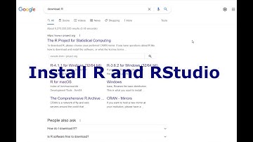 Install R and RStudio on Windows