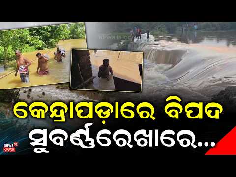 କେନ୍ଦ୍ରାପଡ଼ାରେ ବିପଦ ! Brahmani River Flood | Kendrapada Flood | Village Submerged | Odia News