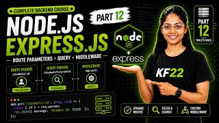 Express.js Route Params, Query Params & Middleware Explained | Part 12 #express #nodejs #mernstack
