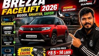 2026 Maruti Brezza Facelift 🔥 New Interior, Underbody CNG & ADAS Revealed! #automobile
