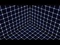 Inside Synthwave Glowing Retro Wireframe Rotating Neon Cube Grid 4K UHD 60fps 1 Hour Video Loop