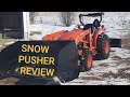 #46 72" x 36" snow pusher review.  Things to think about before buying.