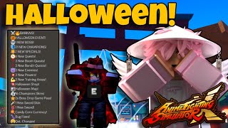 THIS HALLOWEEN UPDATE IS CRAZY!!| Anime Fighting Simulator X