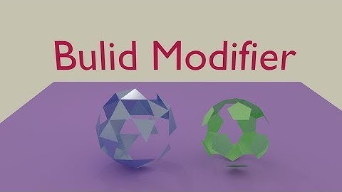 Blender: Build Modifier