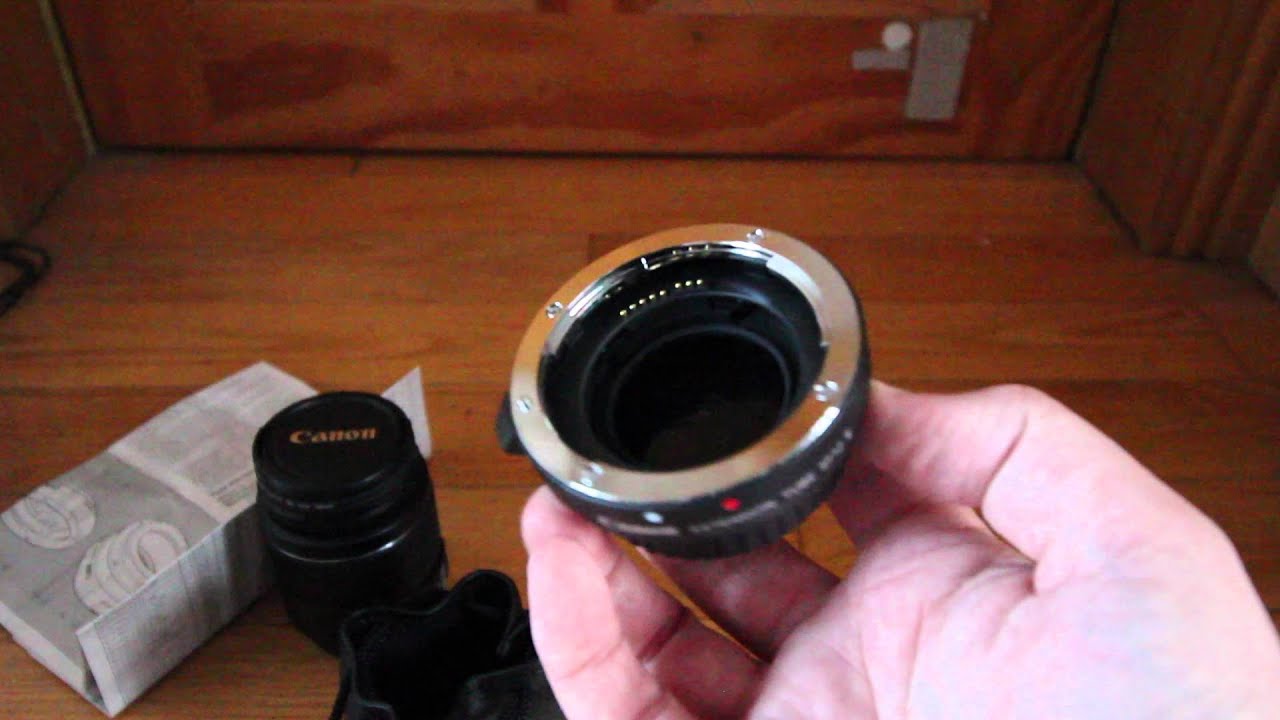 Canon EF12 II Extension Tube Unboxing