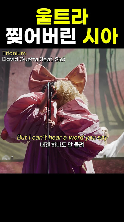 얼마전 울트라 찢어버린 데이비드 게타와 시아 #titanium #davidguetta #sia