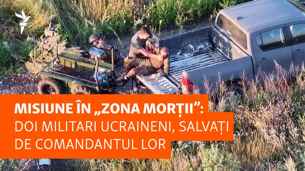 Misiune în „zona morții”: doi soldați ucraineni salvați de liderul lor