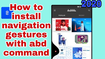 how to install fluid navigation gestures || how to install fluid navigation gestures adb || #TL