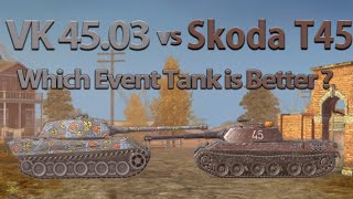 WOT Blitz Face Off || VK 45.03 vs Škoda T 45