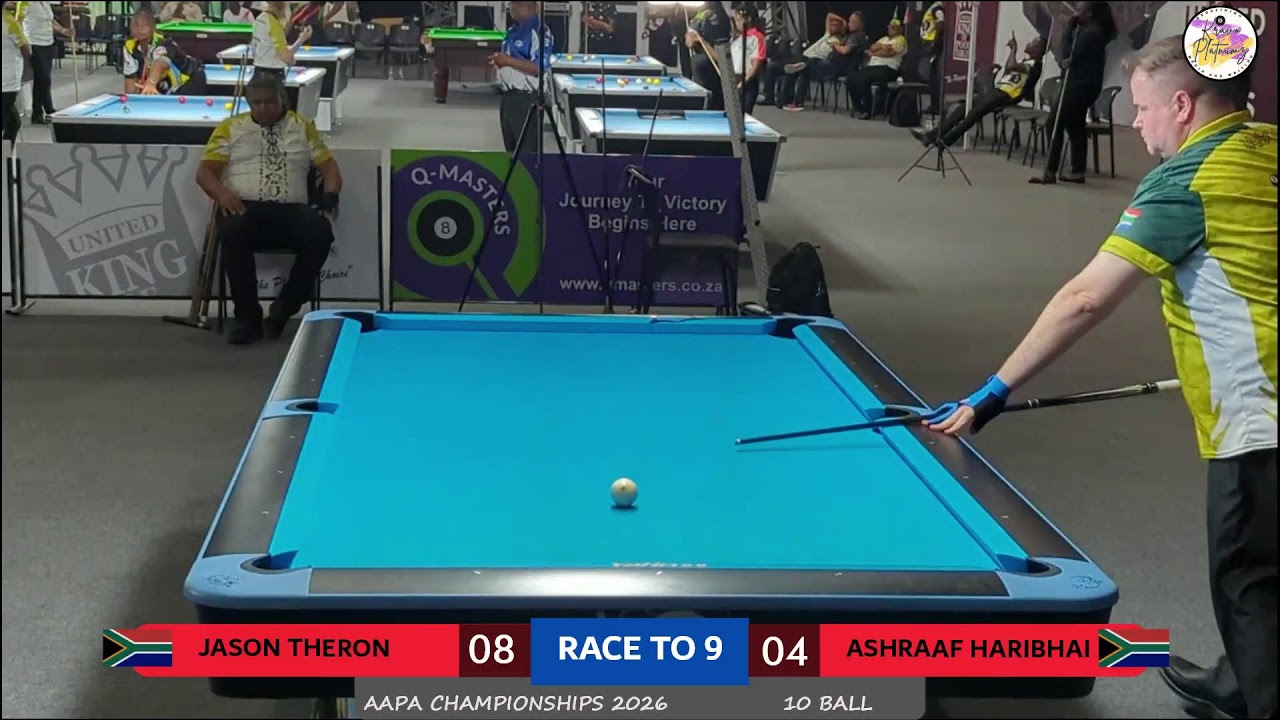 AAPA 2026 | 10 BALL | MEN'S SINGLES | JASON THERON VS ASHRAAF HARIBHAI
