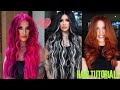 Hair Tutorials Compilation / Compilado de  Cabelos Coloridos Diferentes e estilosos