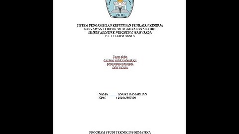Simulasi Program Aplikasi Skripsi UNINDRA PGRI | Angki Ramadhan 202043500190