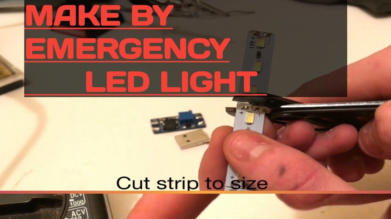 HOW TO MAKE EMERGENCY LED LIGHT AT HOME 🏡 🏠