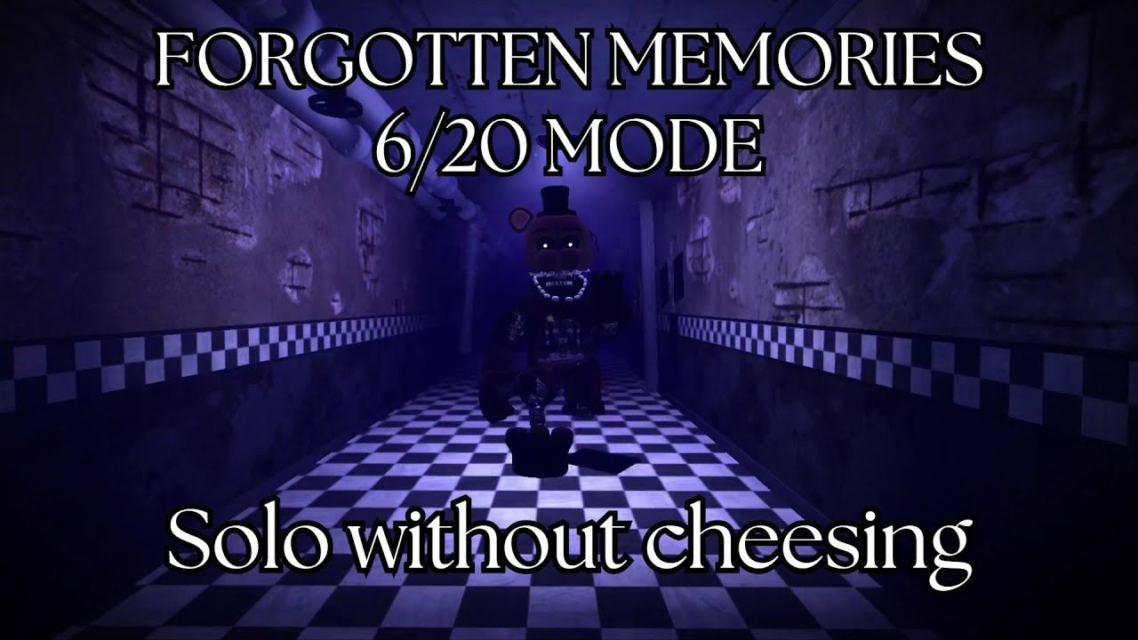 FNAF Roblox Forgotten Memories 6/20 Mode COMPLETE (Night 6 Solo