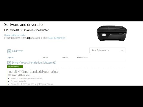 Hp 3835 Driver How To Download And Install Hp Officejet 3835 Driver Windows 10 8 1 8 7 Vista Xp Youtube All In One Printer Print Copy Scan Wireless Fax Hardware