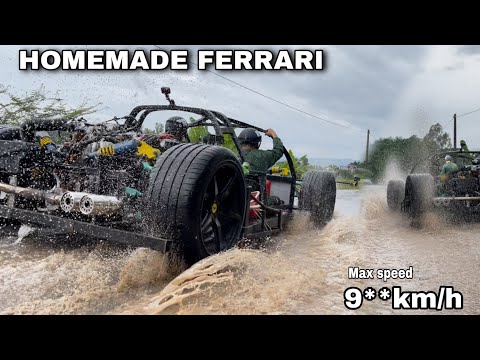 Ferrari Engine Roared In The Rain When It Was First Tested | Test Drive Ferrari On The Rainy Road
