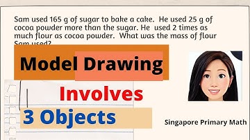 Model drawing involves 3 objects Primary Elementary Math 2022 review math exam questions Part 1
