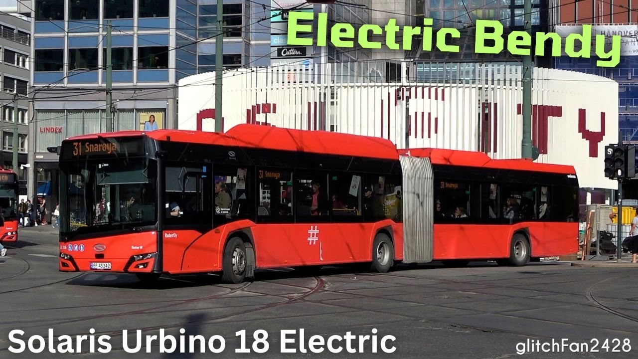 Silent Electric ⚡ Bendy 🪗  Exploring Oslo's Solaris Urbino 18 Electric