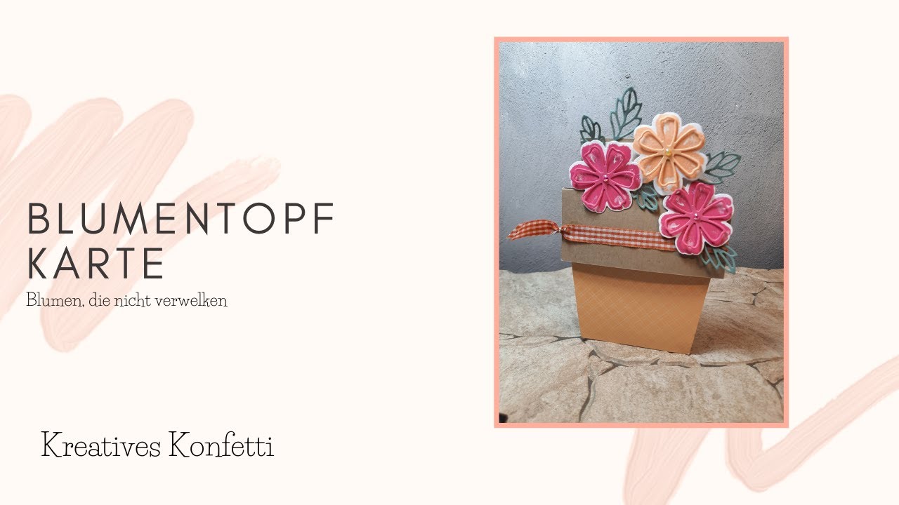 Blumentopfkarte