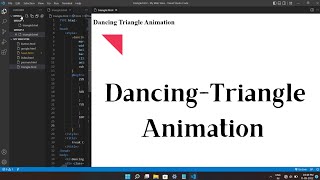 Dancing - Triangle Animation HTML and CSS 2022 #coding
