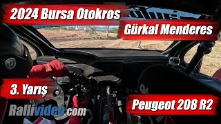 Incar 2024 Bursa Otokros Gürkal Menderes 3. Yarış Peugeot 208 R2