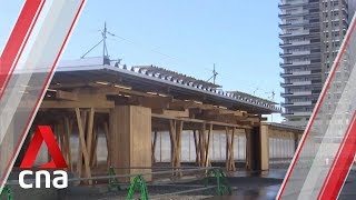 Tokyo 2020 unveils Olympic 'plaza' made from donated wood