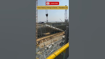 How Heavy Lifting is Done - Tandem Lift #engineering #epcc #crane #construction