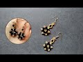 Boncuktan Kolay Küpe Yapımı || Simple & Easy Beaded Earrings Tutorial Video for Beginners