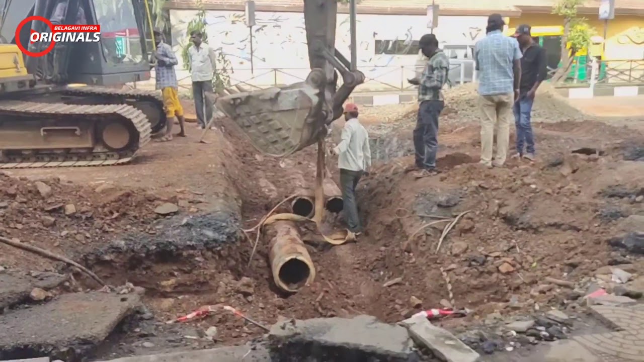 Smart City Works at College Road - Belagavi