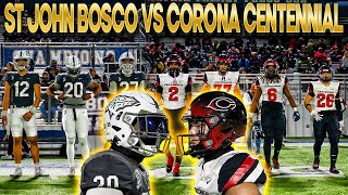 St. John Bosco vs Corona Centennial!  Division 1 Shoot Out!!  Cen10 Goes For The Win!!