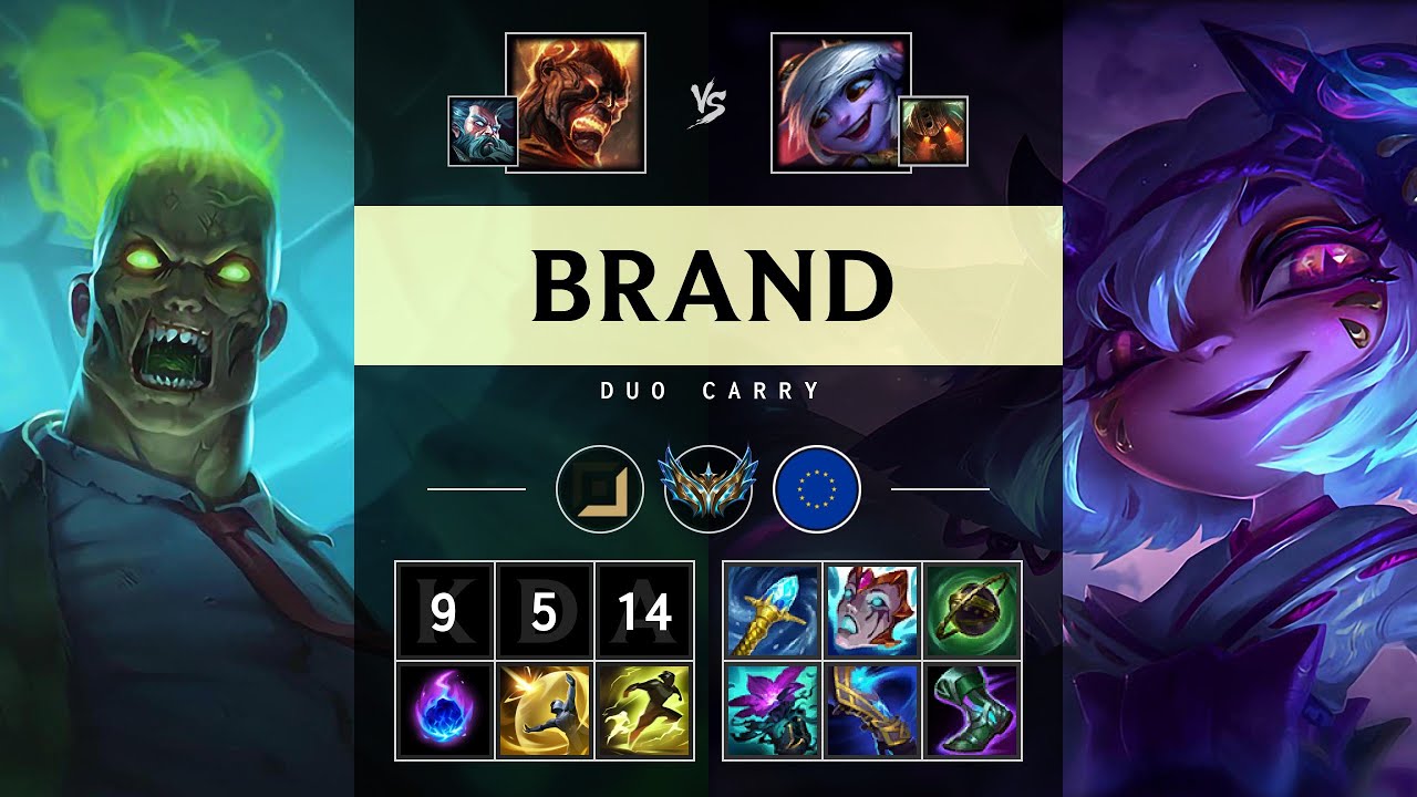 Brand Carry vs Tristana - EUW Challenger Patch 25.13