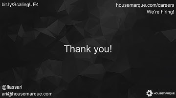 Ari Arnbjörnsson (Housemarque): Lessons Learned from a Year of UE4 AAA Development