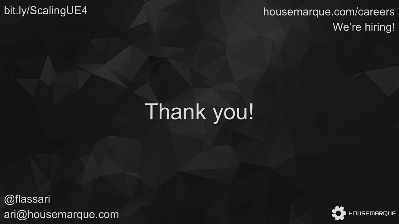 Ari Arnbjörnsson (Housemarque): Lessons Learned from a Year of UE4 AAA Development