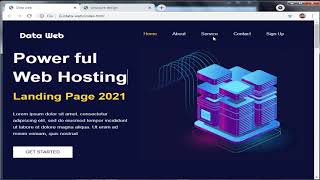 HTML Coding Part 39 | Web Template Design Using By Html |Power Full Web Hosting | Landing Page 2021