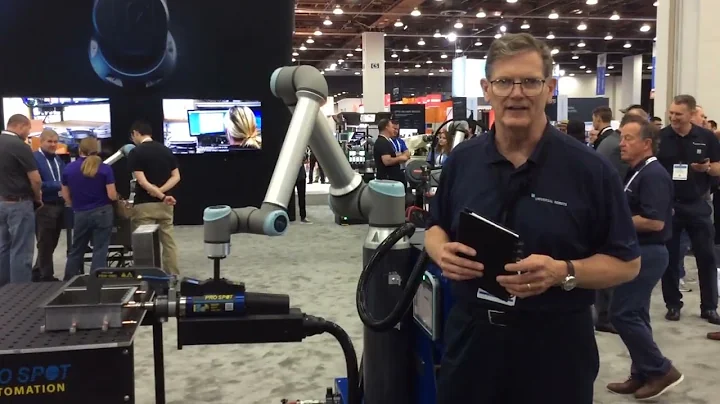 UR10 collaborative robot spot welding application