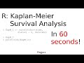 R kaplan meier in 60 seconds survival analysis with r