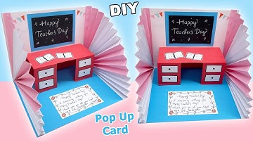 Cách làm thiệp Pop Up đẹp lạ tặng thầy cô ngày 20/11 | DIY Teacher’s Day Pop Up Card