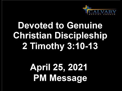 Devoted to Genuine Christian Discipleship