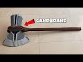 How to make stormbreaker from cardboard  thors axe