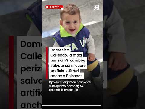 Video Domenico Caliendo, la maxi perizia: «Si sarebbe salvato con il cuore artificiale»