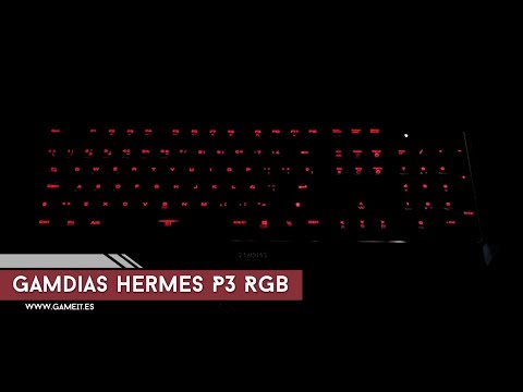 GAMDIAS HERMES P3 RGB, demo de iluminación