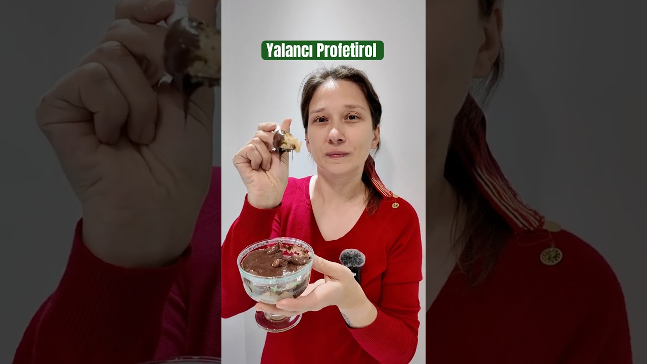 Çikolata Krizine En Pratik Çözüm: Yalancı Profiterol #ramazan #pratiktatlılar #tatlıtarifleri #tarif