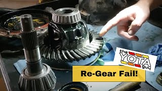 REGEAR FAIL!! || The Yota Guy Discovers What Happened With My Improperly Installed Front Gears